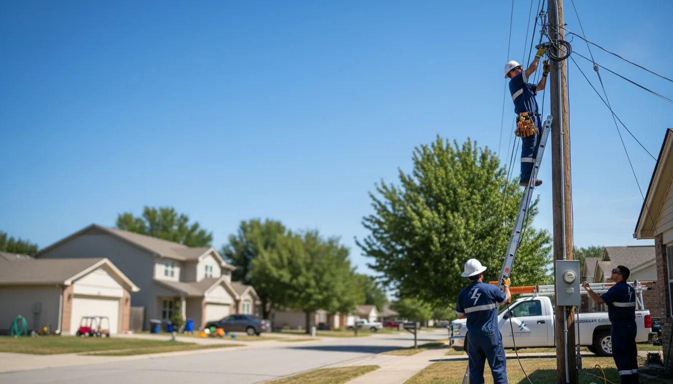 Residential electrician providing installation services in Ragland, WV